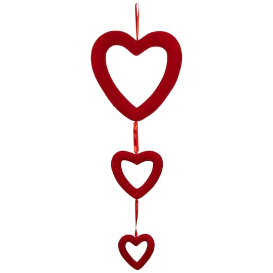 Heart Trio Valentine's Day Wall Décor By Northlight in Red | 14" x 34" | Michaels®